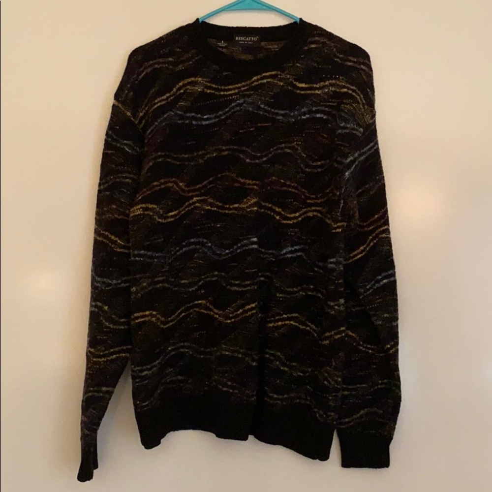 Riscatto Large Dark Never Worn Crewneck Sweater!